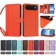 thumbnail image 4 of Funda Cartera Trébol para iPhone Air con Ranuras Tarjetas y Carga Inalámbrica Naranja, 4 of 6