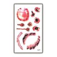 Nonstop - Tatuaje Temporal Halloween Cosplay Disfraz - Herida - 3E