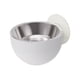 thumbnail image 4 of Cuenco de agua para perros, alimentador de viaje, cuenco de agua colgante para pared, gatos, gran capacidad, plato con soporte elevado, alimentador , blanco, 4 of 5