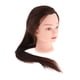 thumbnail image 2 of Cabeza De Maniquí De Cosmetología De 24,8 Pulgadas, Cabeza De Entrenamiento De Peluquero, Marrón, 2 of 5