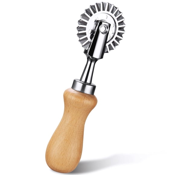 Cortador de rueda para pastelería Fusiontec de 3,3 cm, cortador ondulado para pasta