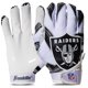 thumbnail image 1 of Guantes de receptor de fútbol Franklin Sports Las Vegas Raiders, 1 of 9