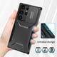 thumbnail image 2 of Funda Resistente para Samsung Galaxy S23 Ultra con Tapa Deslizante y Protección Militar Negro, 2 of 6