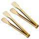 thumbnail image 1 of Pinzas de alimentos CLWXHS 28,5 cm doradas – juego de 2, acero inoxidable, 1 of 6