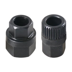 Ioensy - Herramienta De Instalación Y Extracción De Polea De Alternador De 2 Piezas Con Dientes 33T Resistentes Y Hexágono