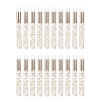 Magideal - 20 Piezas Cepillos Portátiles Para Champú De Pestañas, Maquillaje, Baño, Cepillo De Pestañas, Cepillos Profesionales Para Lavado De Pestañas, Limpieza Dorado