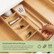 thumbnail image 5 of Organizador de cajones de cocina KitchenEdge ajustable de bambú, 5 of 6