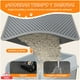 thumbnail image 4 of Alfombra Atrapa Arena De Gatos Tapete Arenero Michis 60x45cm Gris, 4 of 9