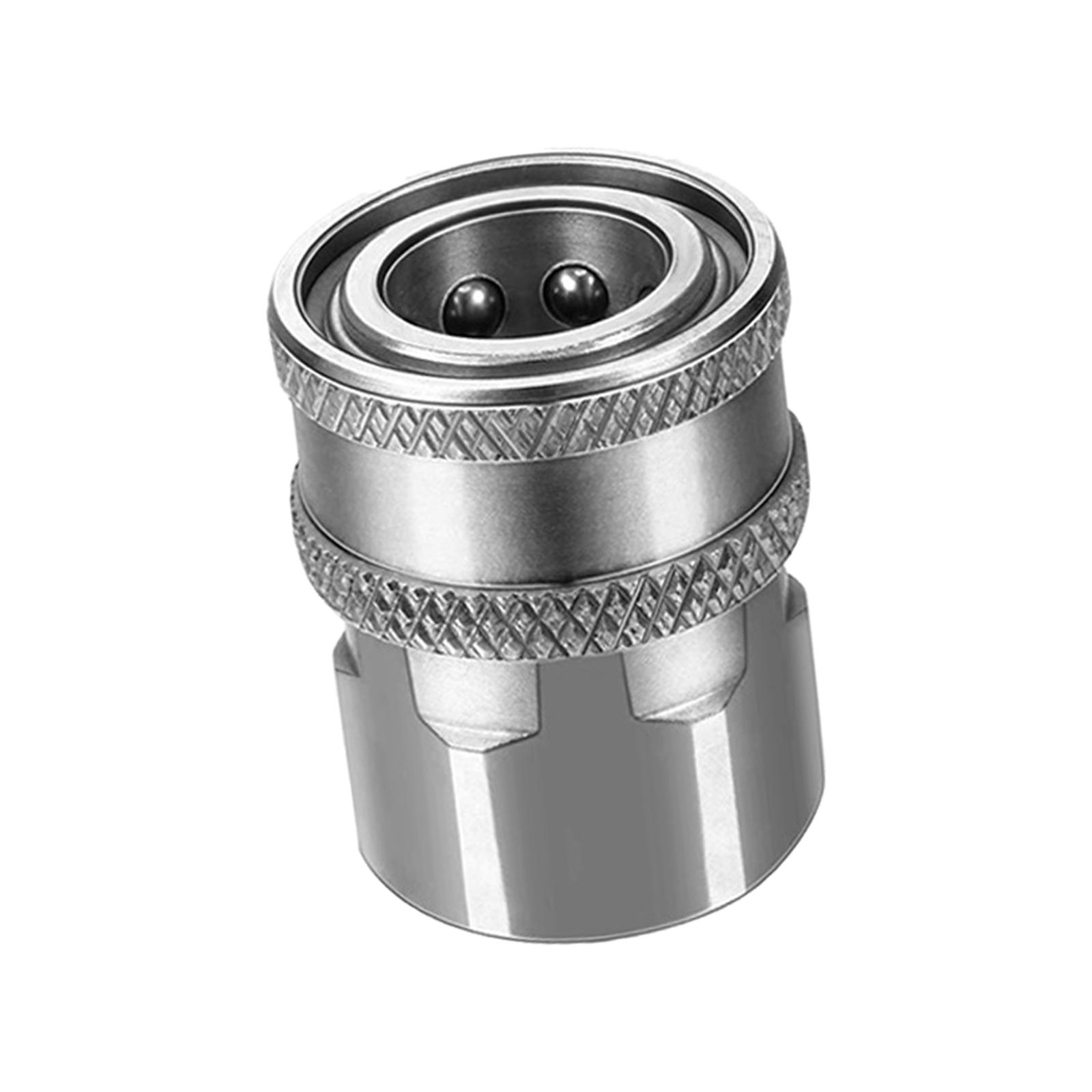 Magideal - Acoplamiento De Lavadora A Presión Npt 3/8, Adaptador De Acoplamiento De Manguera Macho De Conexión Rápida, Se Adapta A Reparación De Césped, Cocina, Rosca Interior Hembra