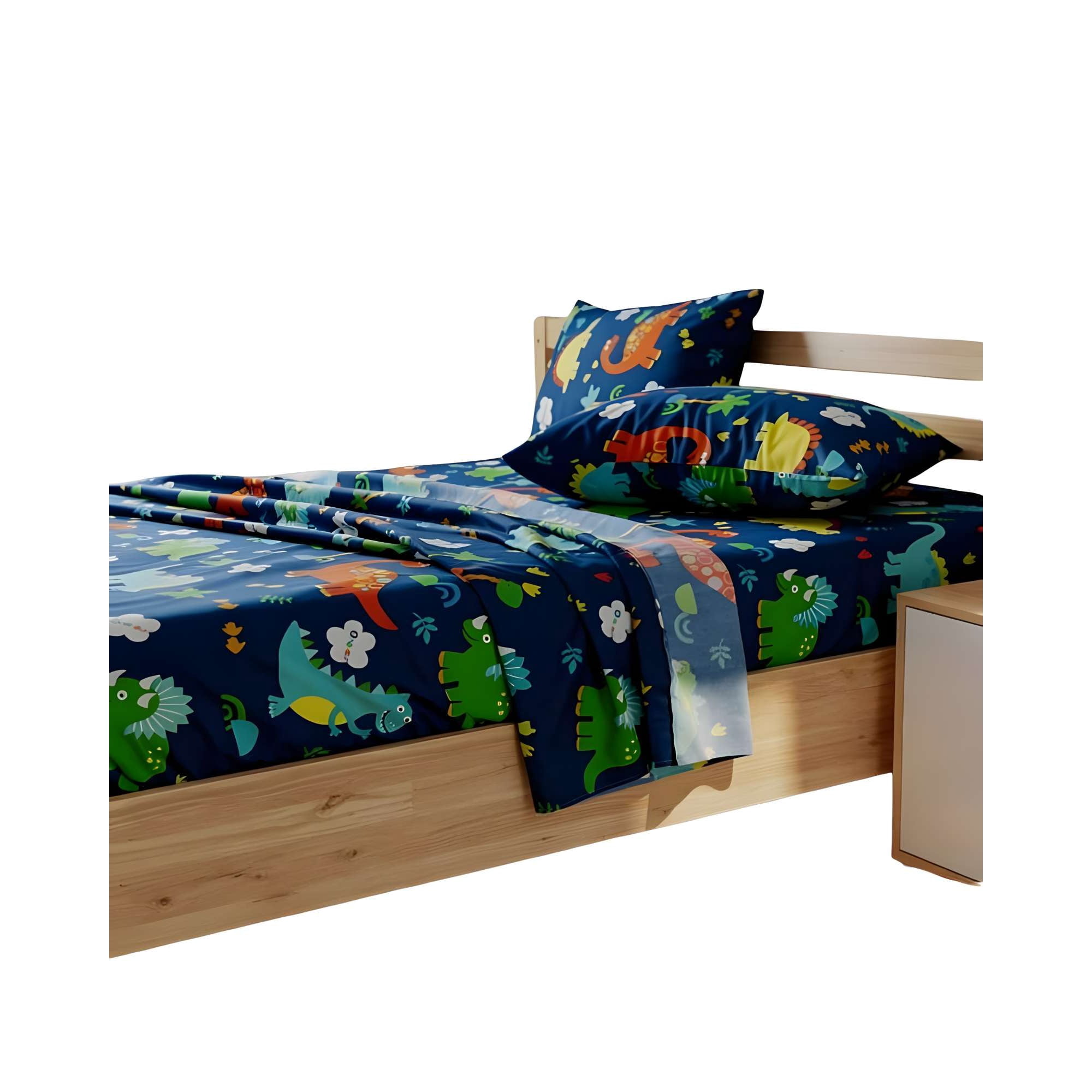 Genérico - Juego De Sabana Infantil De 100 Hilos 1 Plaza D5