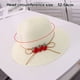 thumbnail image 2 of Sombrero de paja para niños de 52 a 54 cm de circunferencia, bonito sombrero de ala ancha con diseño de fresa, sombrero de verano, protector solar, sombrero de pescador, sombrilla de viaje., 2 of 5