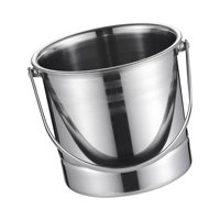 Bothyi - Recipiente Para Cubitos De Hielo, Recipiente Para Bebidas De Acero Inoxidable Para Fiestas, Barbacoa, Suministros Nocturnos Sin Colador