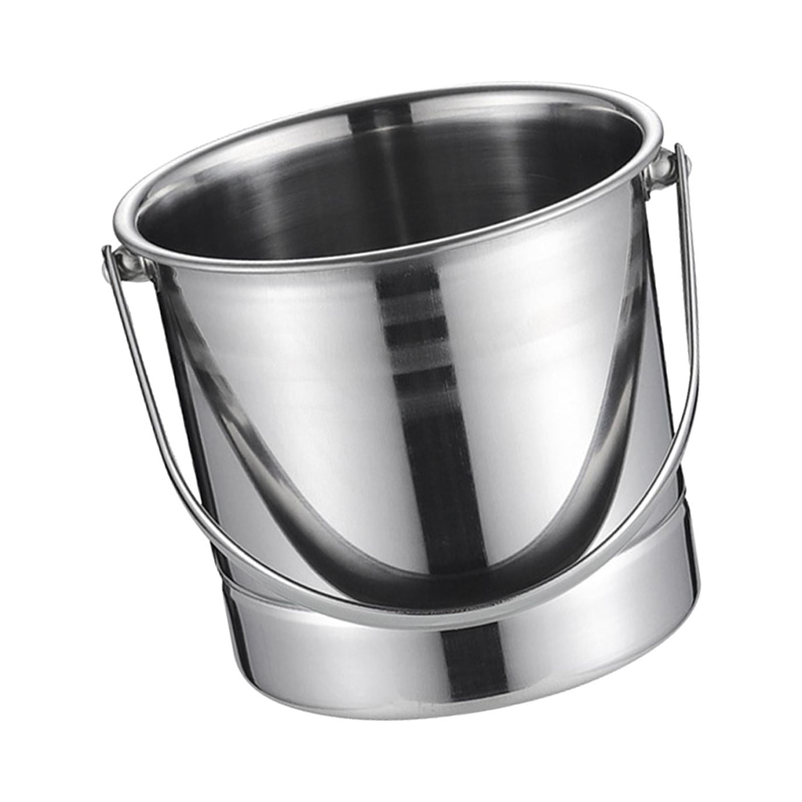 Bothyi - Recipiente Para Cubitos De Hielo, Recipiente Para Bebidas De Acero Inoxidable Para Fiestas, Barbacoa, Suministros Nocturnos Sin Colador