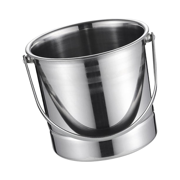 Recipiente Para Cubitos De Hielo, Recipiente Para Bebidas De Acero Inoxidable Para Fiestas, Barbacoa, Suministros Nocturnos Sin Colador