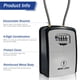 thumbnail image 5 of Caja de Llaves Iron Lock XXL Gris con Cable de 38 cm, 5 of 9