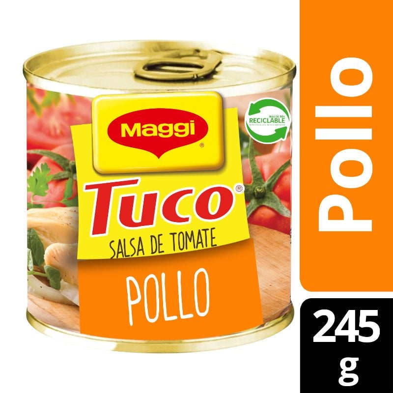 Salsa De Tomate Tuco Con Pollo Lata 245 g Maggi