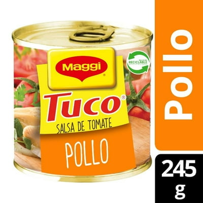 Salsa De Tomate Tuco Con Pollo Lata 245 G Maggi