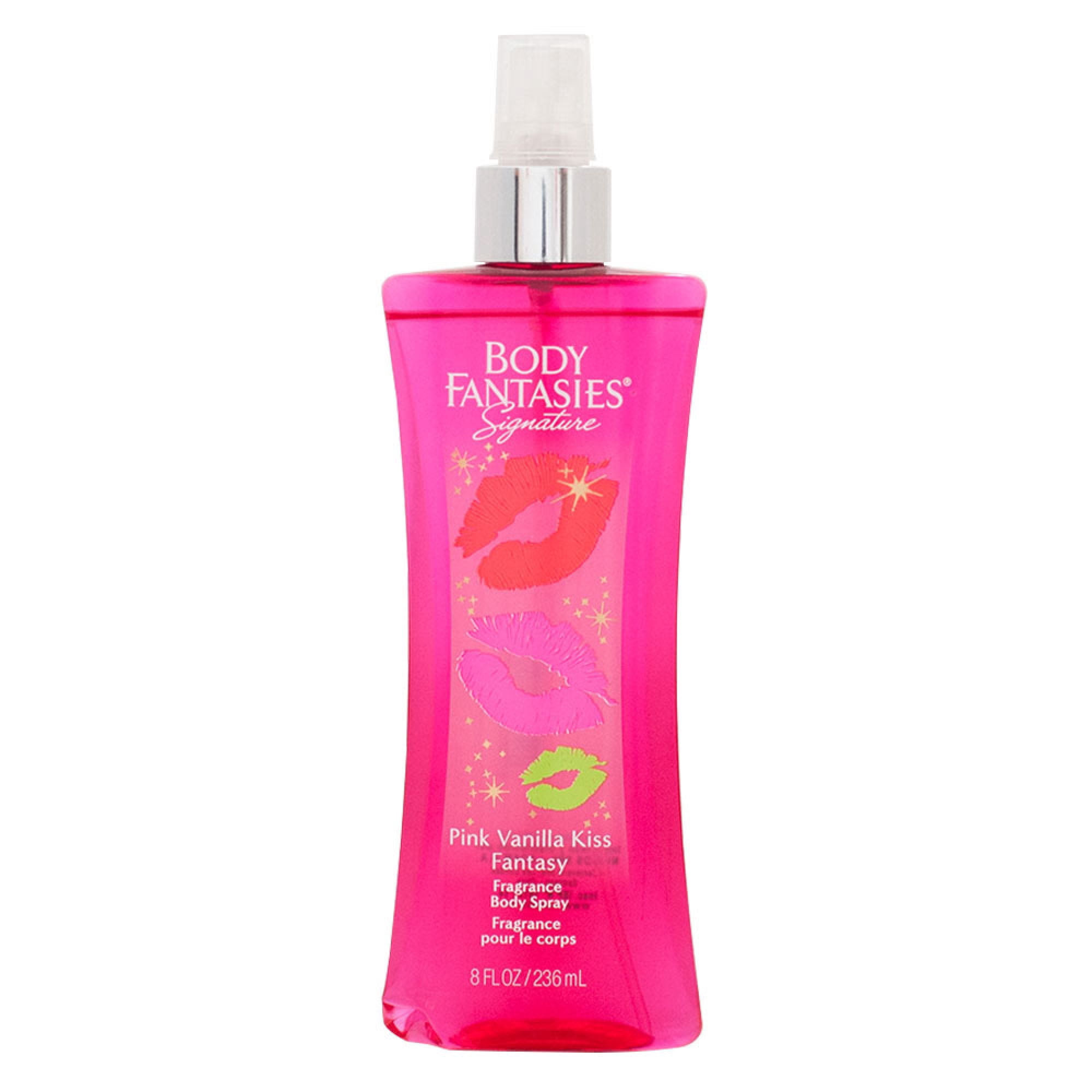 Colonia Body Fantasies Spray Pink Vainilla Kiss Fantasy Frasco