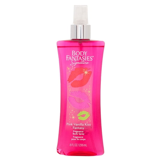 Colonia Body Fantasies Spray Pink Vainilla Kiss Fantasy Frasco