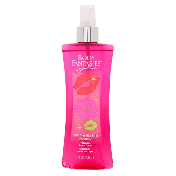 Colonia Body Fantasies Spray Pink Vainilla Kiss Fantasy Frasco, 236 ml