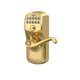 thumbnail image 3 of Entrada de teclado SCHLAGE FE595 PLY 505 FLA Plymouth Bright Brass, 3 of 7