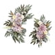 thumbnail image 5 of 2 Piezas De Flores De Seda Que Cuelgan La Corona Del Arco De La Boda Para La Pared De La Granja Boda Blanco Púrpura, 5 of 5