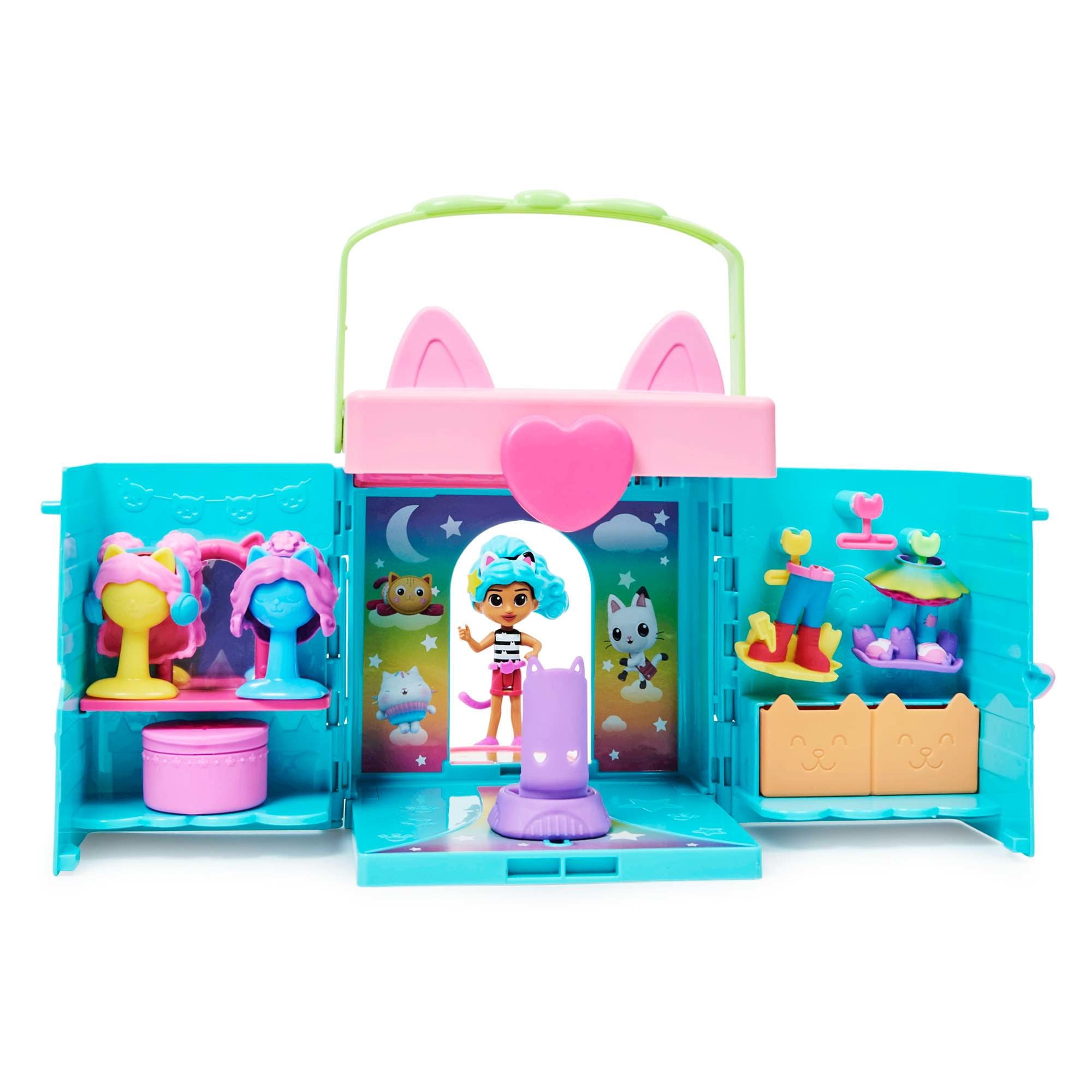 La Casa De Gabby - Playset Con Muñeca Gabby Deluxe - Vestidor Para Arreglarse De Gabby Girl.