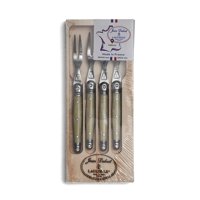Laguiole Jean Dubost - Set 4 Tenedores Cocktail Marmol