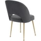 thumbnail image 4 of Silla de comedor moderna tapizada en gris TOV Furniture Swell, 4 of 6