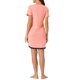 thumbnail image 3 of INSPIRE CHIC Vestido de Dormir para Mujer con Estampado de Corazones, Cuello en V, Manga Corta, Ribete de Encaje, Talla M, Rosa Claro, 3 of 6
