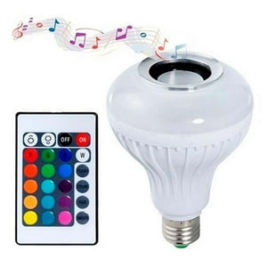 Gen - Ampolleta Led Y Parlante Bluetooth Musica Iluminacion Fiesta Multicolor