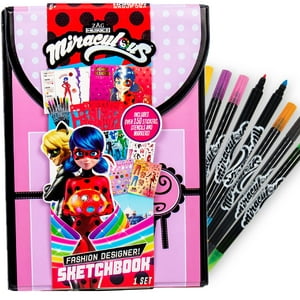 Cuaderno De Bocetos Miraculous Fashion Designer Superhero Kids 6+