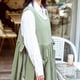 thumbnail image 5 of Delantal de talla grande para mujer con 2 bolsillos, estilo japonés, ideal para pintar, limpiar y cocinar., 5 of 5