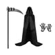 thumbnail image 1 of Conjunto De Disfraces De Halloween Grim Reaper Capa Con Capucha Para Mascarada, 1 of 2