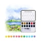 thumbnail image 2 of Grabie Set Acuarela Bolsillo + Pincel 12 colores de Paisajes, 2 of 8