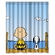 thumbnail image 1 of Cortina de ducha de Snoopy Charlie Brown, juego de cortinas de baño con ganchos, tamaño 60 x 72 pulgadas, 1 of 3