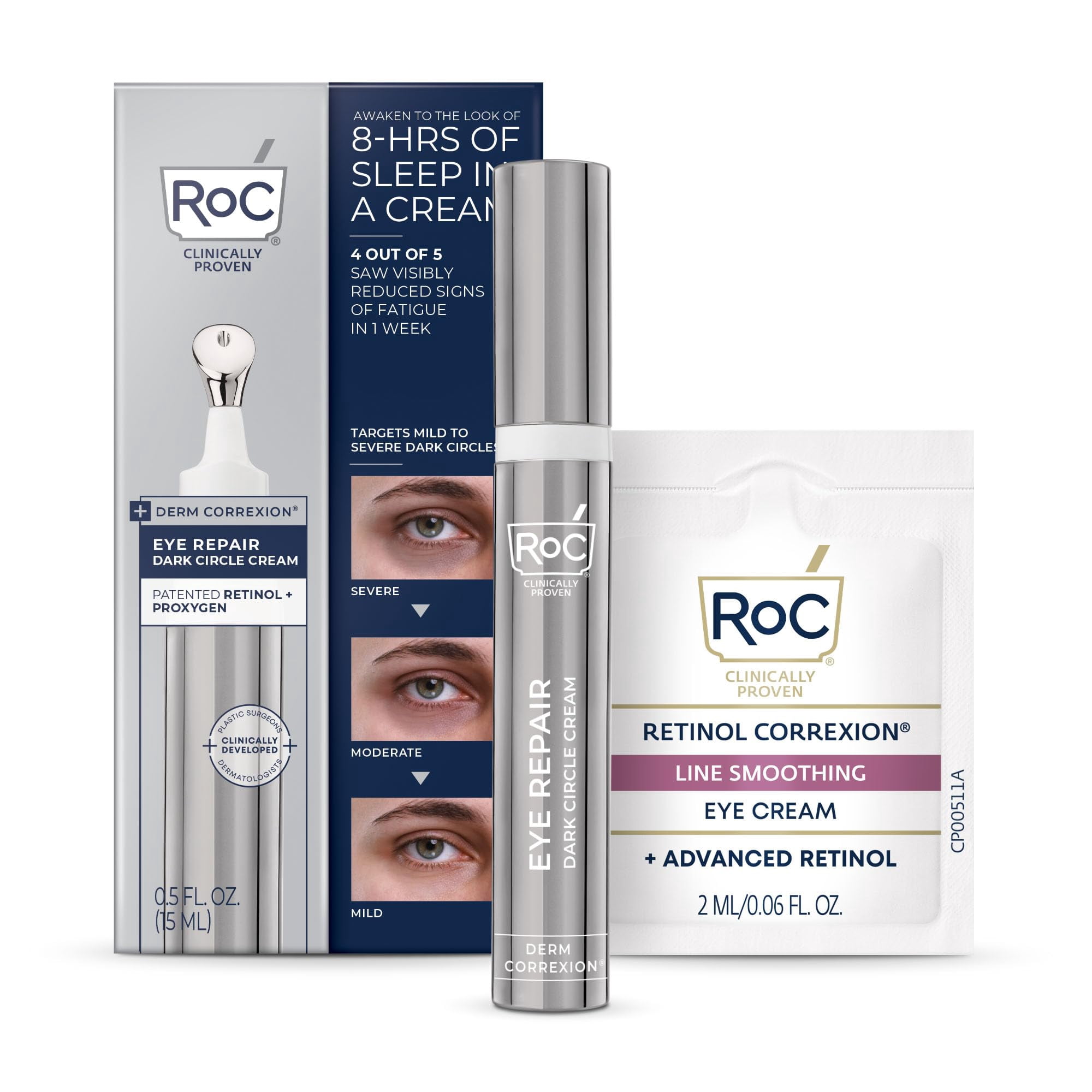 Crema Reparadora Para Ojeras Roc Derm Correxion Retinol