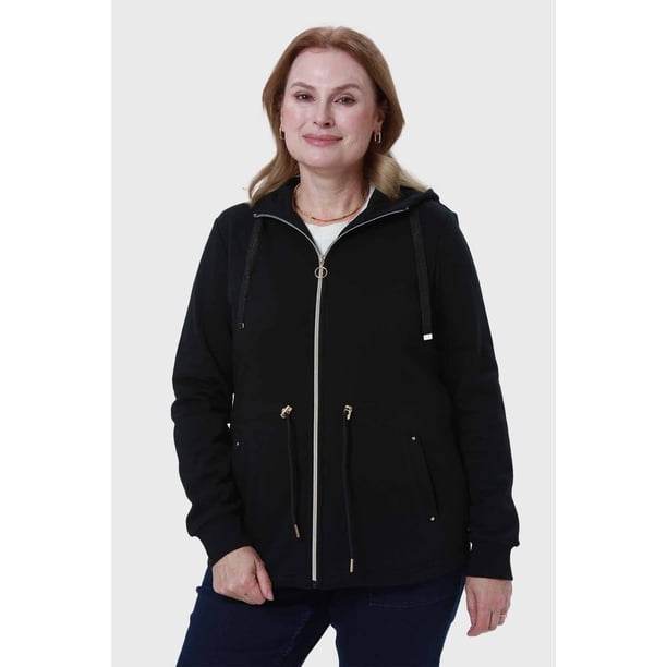 Polerón Mujer Cintura Ajustable Negro - ll