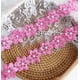 thumbnail image 5 of Cinta decorativa simpleSS 3 yd Rosa con encaje de flores de 45 mm, 5 of 6