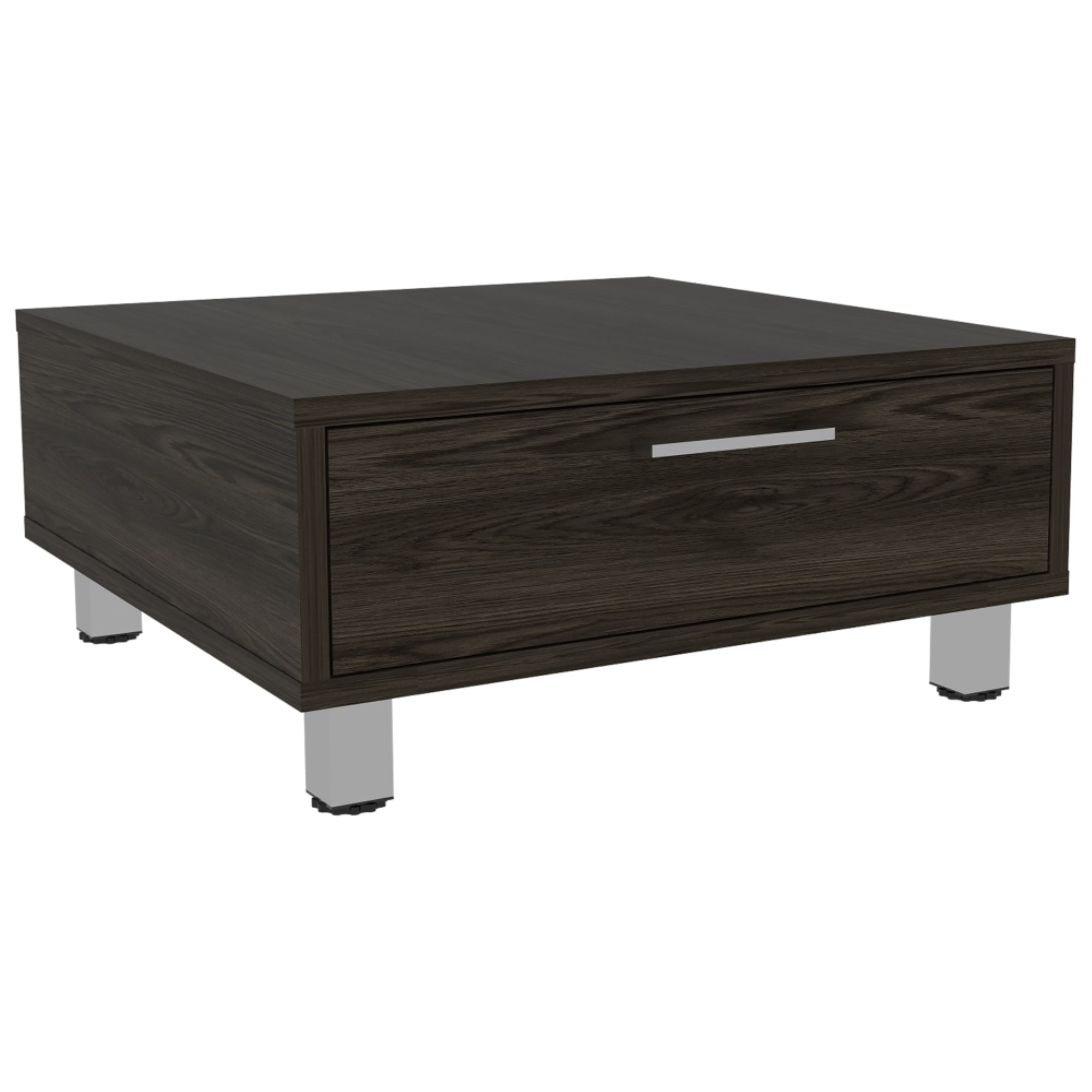 Fmfurniture - Mesa De Centro 1 Cajón Fm-001o - Café Oscuro