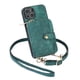 thumbnail image 3 of Funda Tipo Cartera con Correa Cruzada para iPhone 14 Protección Contra Golpes Verde, 3 of 6