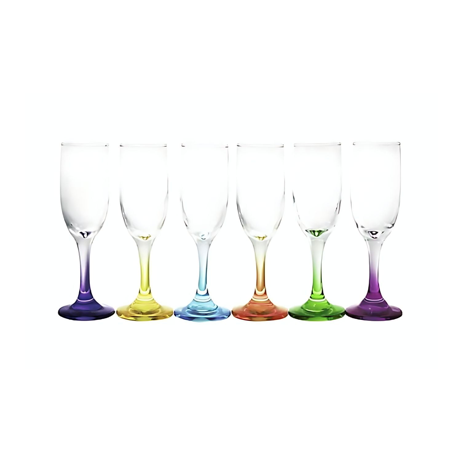 Cristar - Display 6 Copas Champagne 176cc Flute Versalles Pie Color