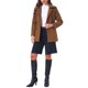 thumbnail image 2 of INSPIRE CHIC Abrigo Corto de Mujer para Invierno con Cuello Peter Pan, Doble Botonadura, Cinturón, Chaqueta Ajustada para Trabajo, Talla S, Marrón, 2 of 6
