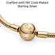 thumbnail image 4 of Pulsera Pandora Moments en oro rosa con cadena de serpiente de 21 cm, 4 of 8