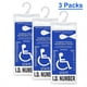 thumbnail image 1 of 3pcs Handicap Parking Placard Holder Cover Disabled Parking Permit With Large Hanger For Autos Ultra Transparent Protective Holder Cover, 1 of 2