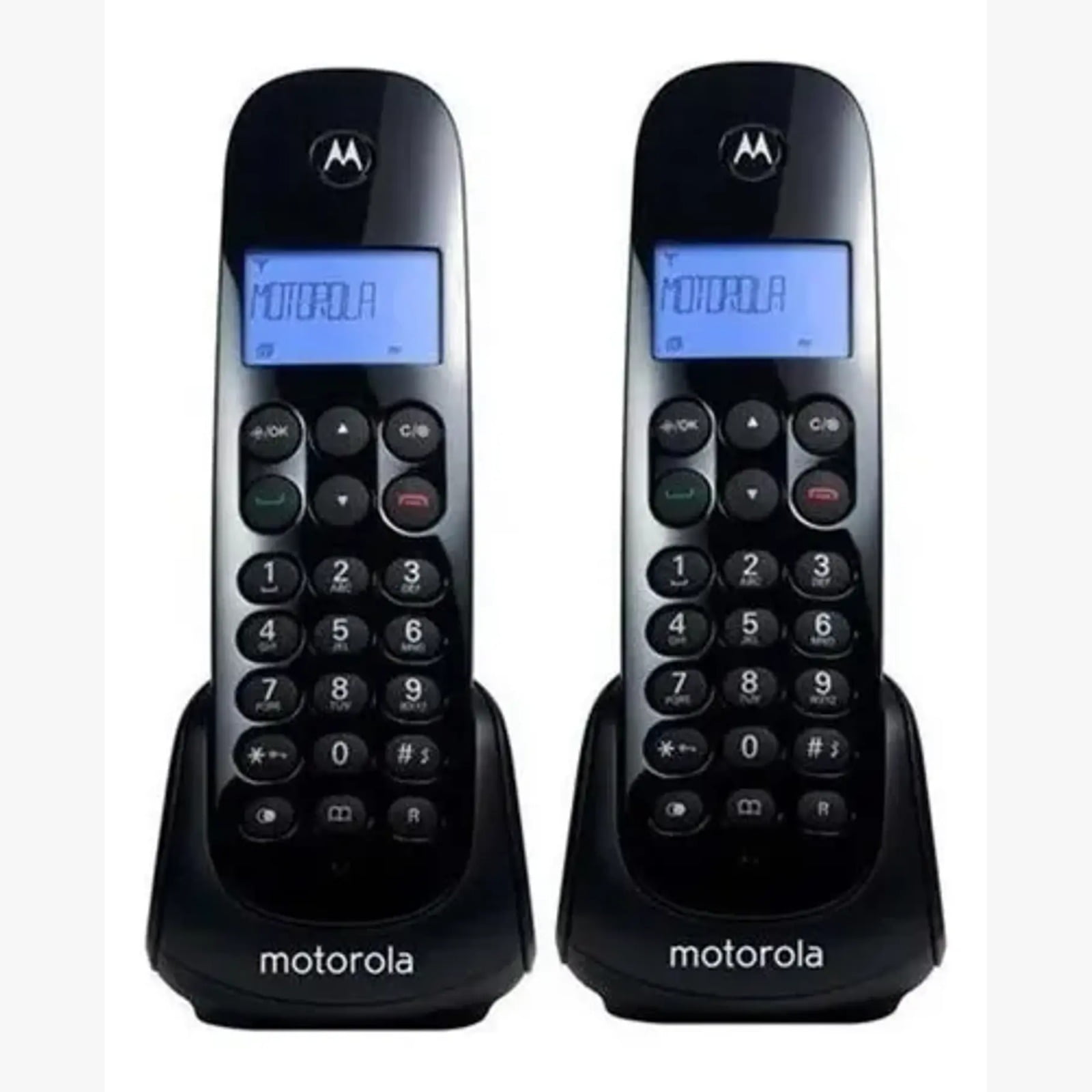 Teléfono Motorola Negro Inalámbrico Pack 2 - Color Negro Pack Duos