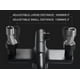 thumbnail image 4 of Hermosa Columna Redondo De Ducha Negra Mate 3 Funciones, Cabezal de ducha cuadrado, 4 of 7