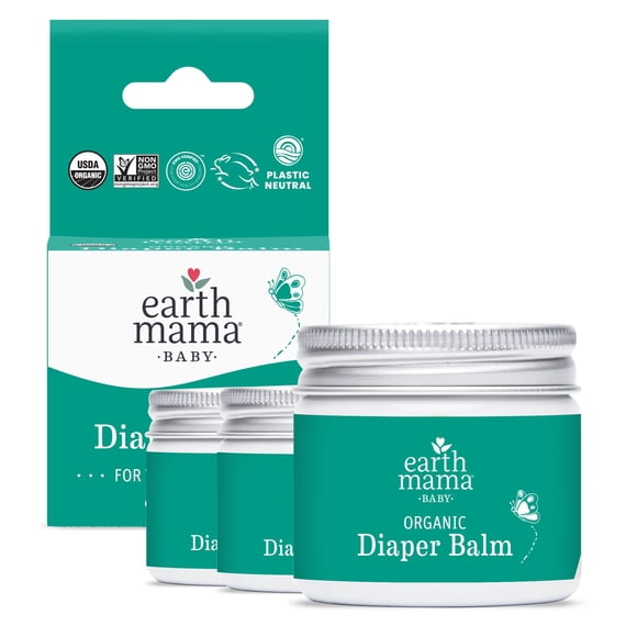 Bálsamo para pañales Earth Mama Organic 60 ml (paquete de 3)