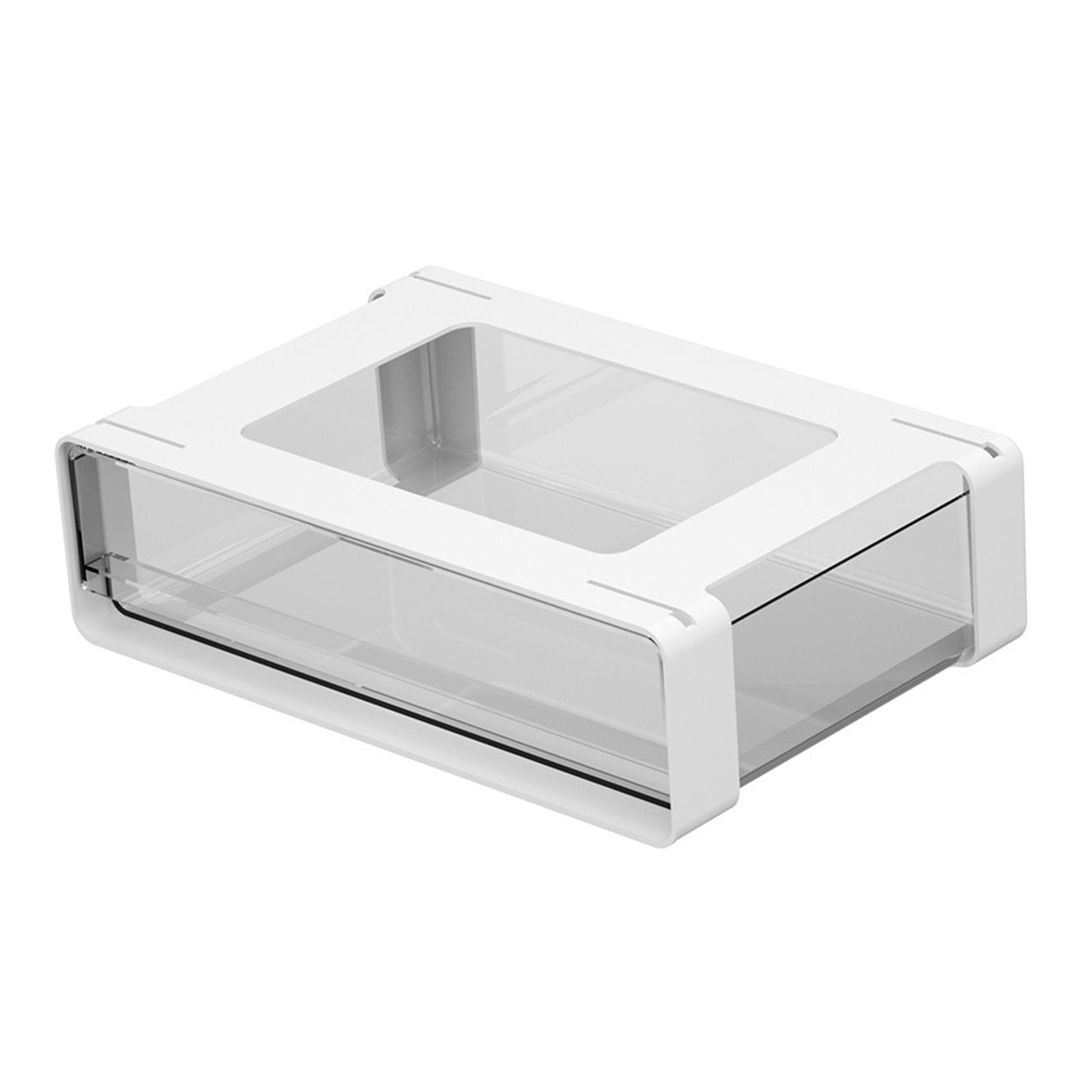 Magideal - Organización Oculta Debajo Del Cajón Del Escritorio, Caja De Almacenamiento Debajo Del Cajón Del Escritorio Para El Hogar, Aula, Papelería, Cocina, L