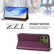 thumbnail image 3 of Funda Billetera con Soporte para Motorola Edge 70 Fusion Bloqueo RFID Plegable Violeta, 3 of 6